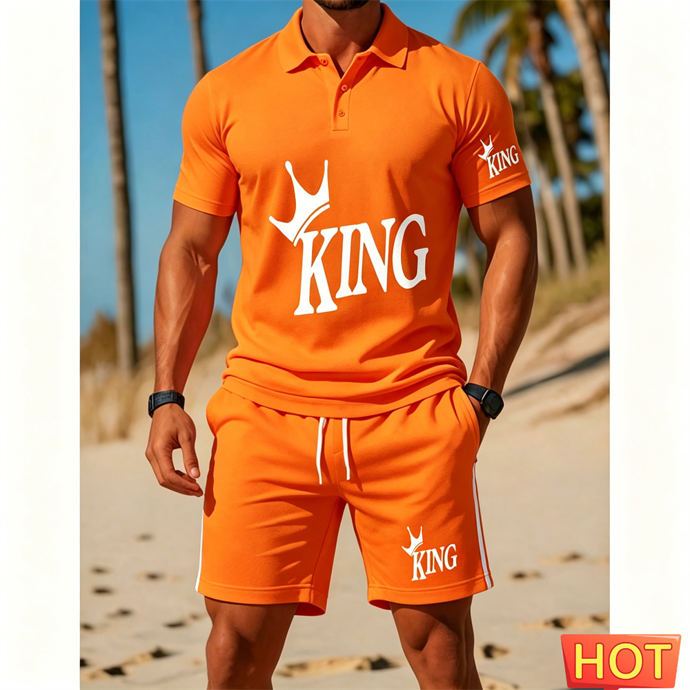 Summer Vacation Clothing Men - Мужской костюм с коротким рукавом -