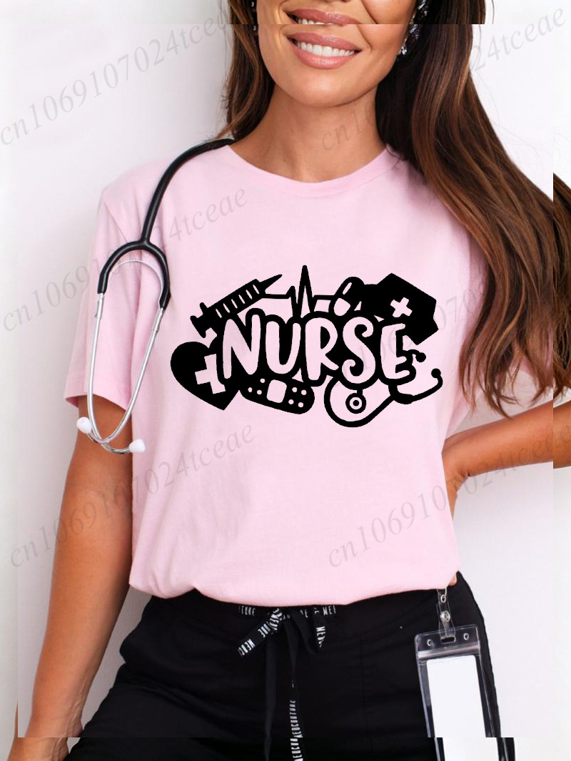 Summer Loving Clothing - Женская футболка Love Nurse с забавным