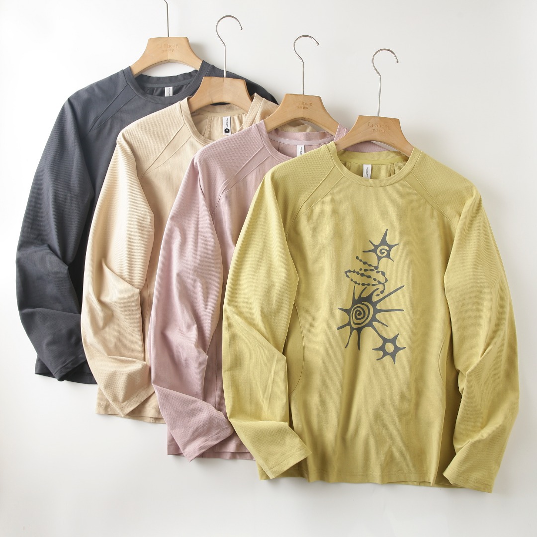 Summer Clothing For Young Men - Унисекс-футболка с длинным рукавом, высокоэластичная, дышащая