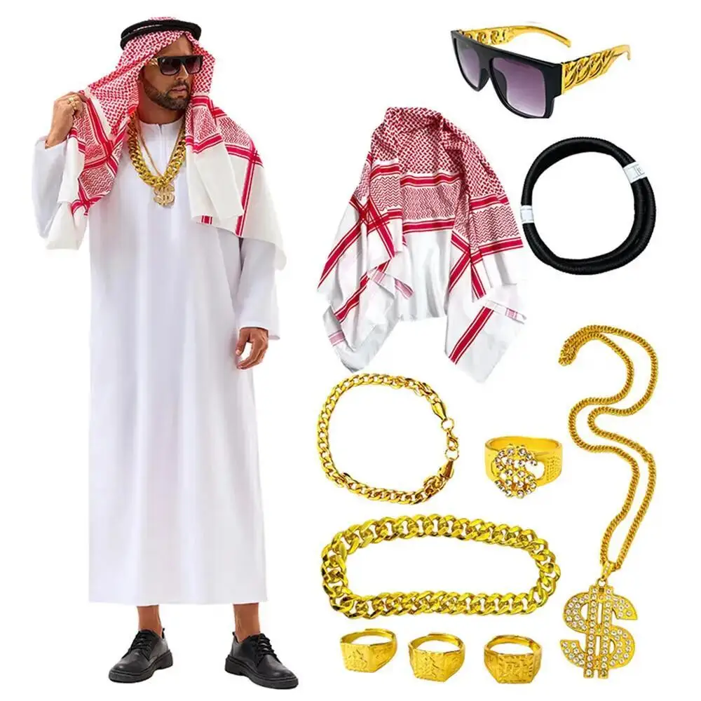 Summer Vacation Clothing Men - Арабский костюм из Дубая, Белый халат