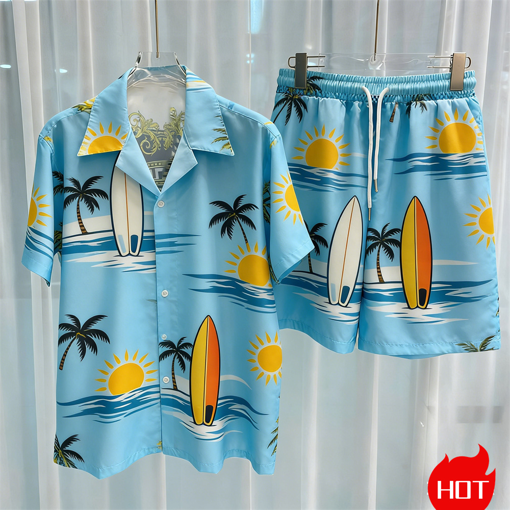 Летние мужские комплекты рубаш – обзор и цена Summer Vacation Clothing Men