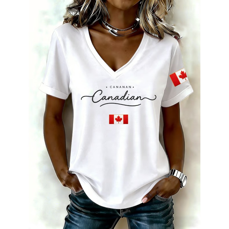 Женские футболки с принтом нац – обзор и цена Summer Clothing Women Canada