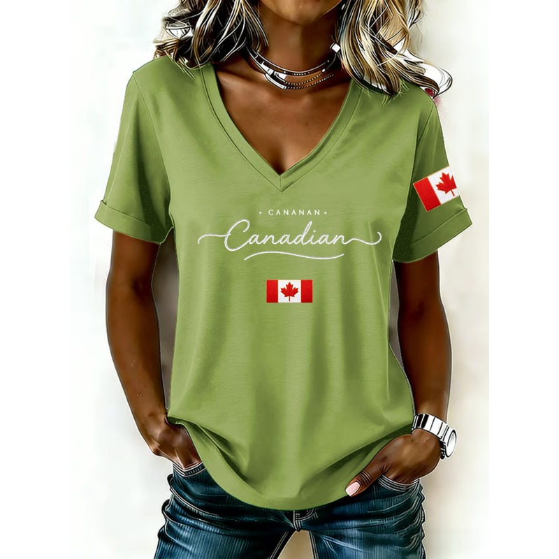 Женские футболки с принтом нац – обзор и цена Summer Clothing Women Canada