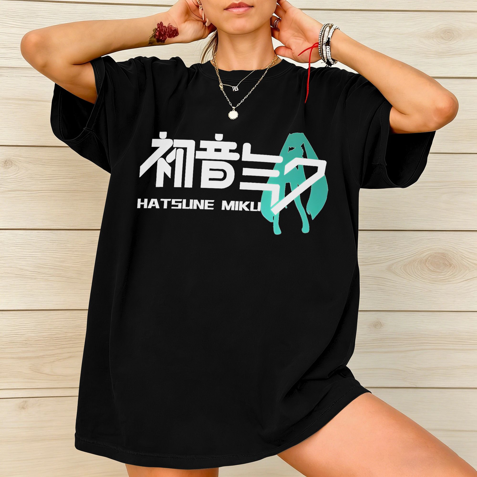 Футболка Miku Virtual Idol для – обзор и цена Summer Clothing H&M