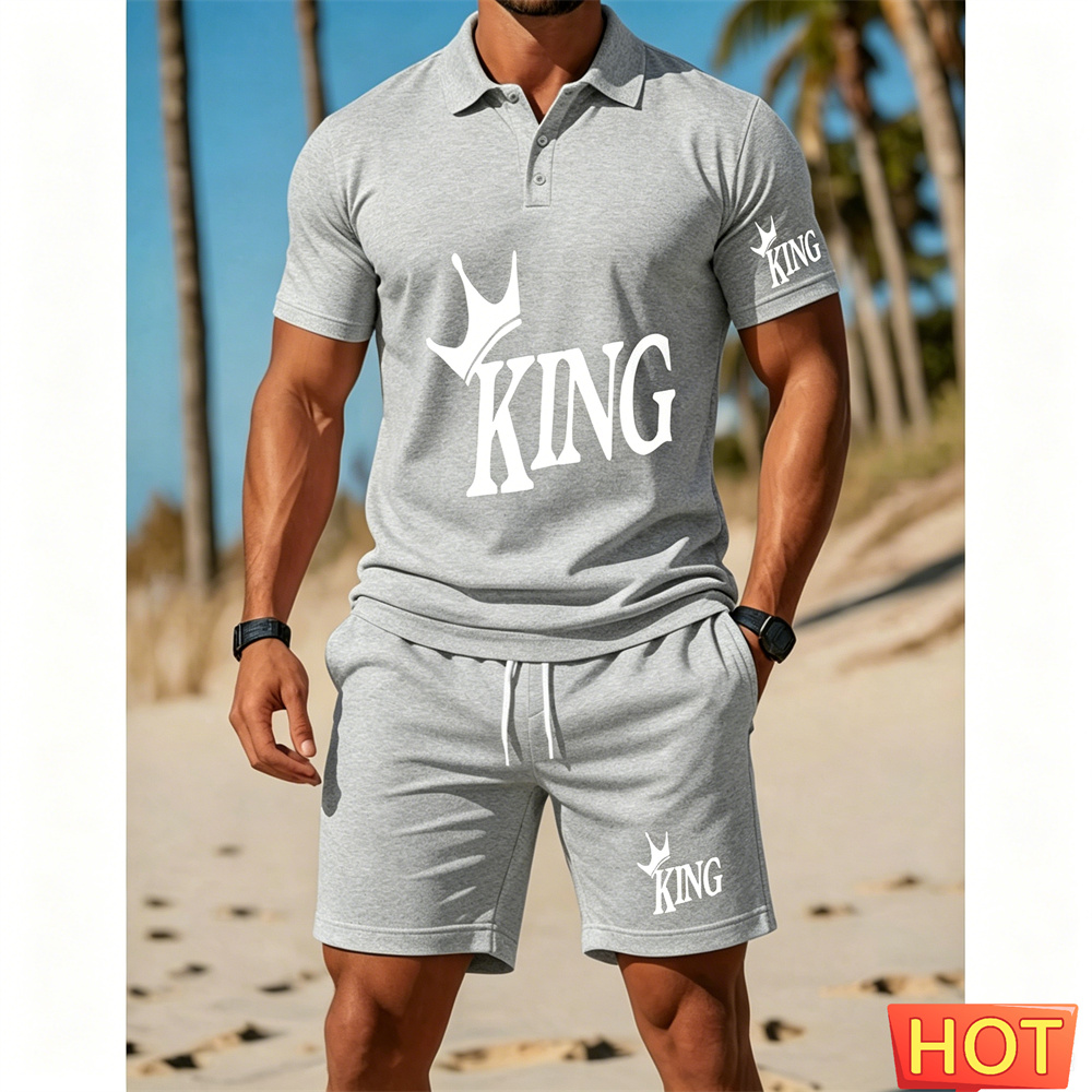 Мужской костюм с коротким рука – обзор и цена Summer Vacation Clothing Men