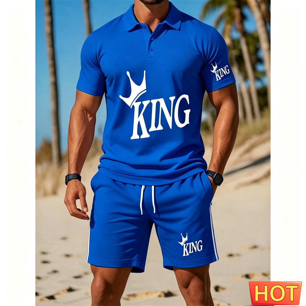 Мужской костюм с коротким рука – обзор и цена Summer Vacation Clothing Men