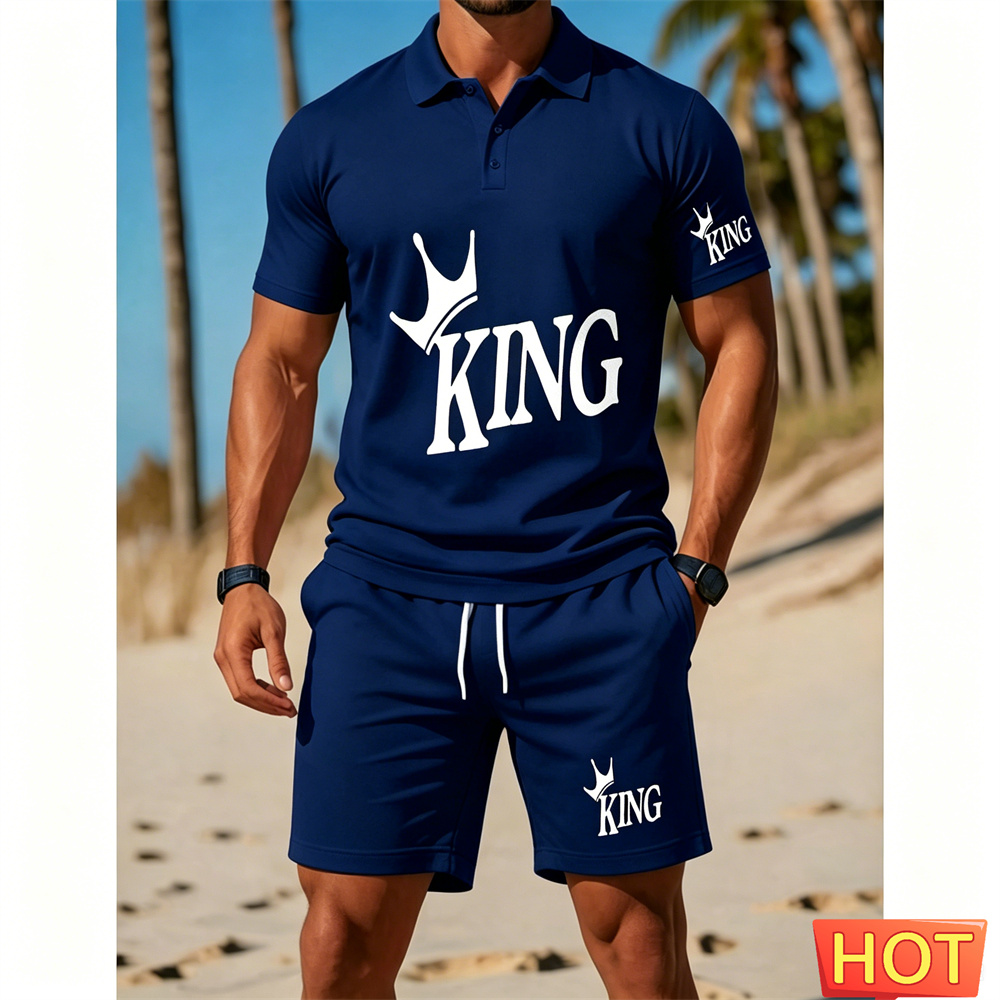 Мужской костюм с коротким рука – обзор и цена Summer Vacation Clothing Men