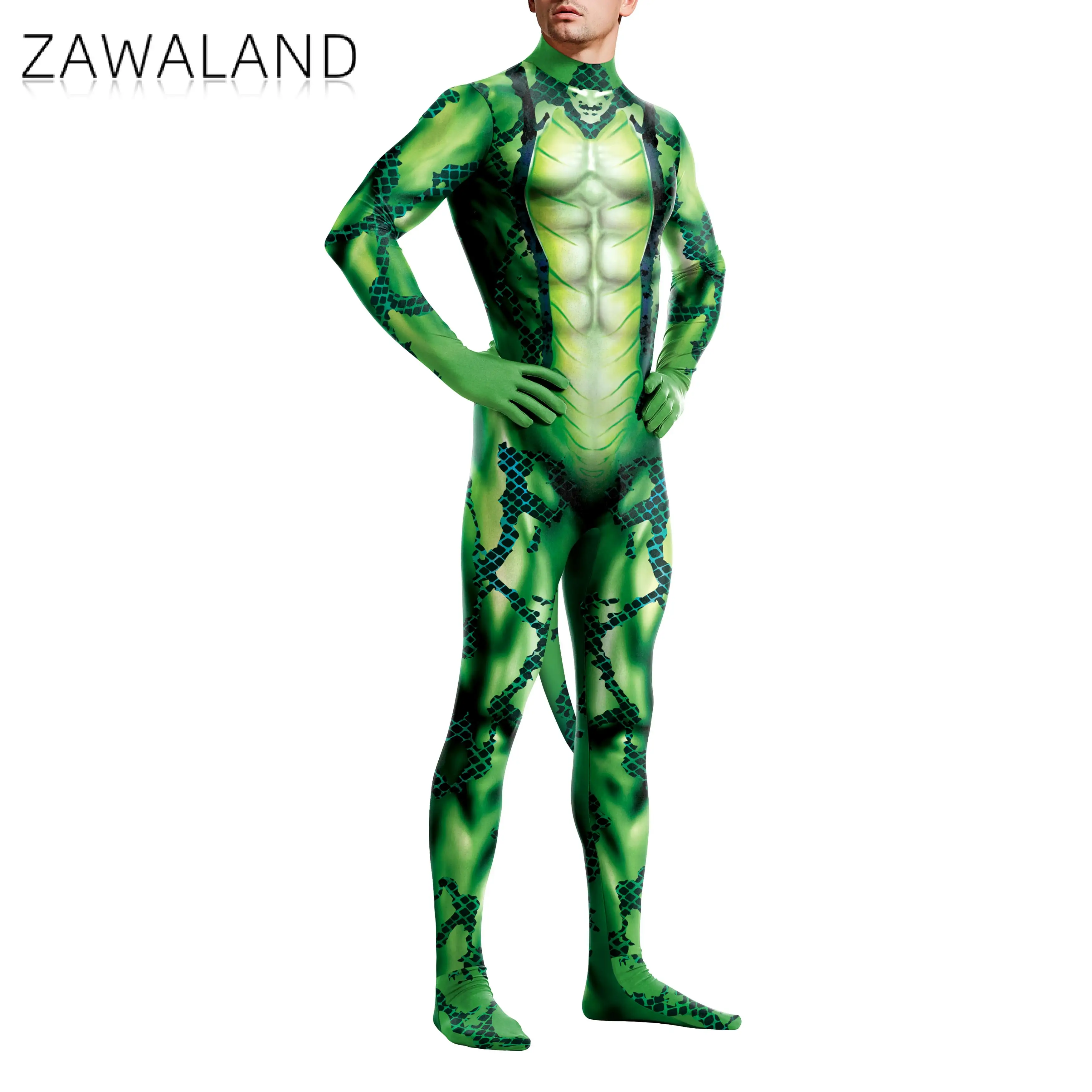 Мужские костюмы Zawaland, змея – обзор и цена Summer Vacation Clothing Men
