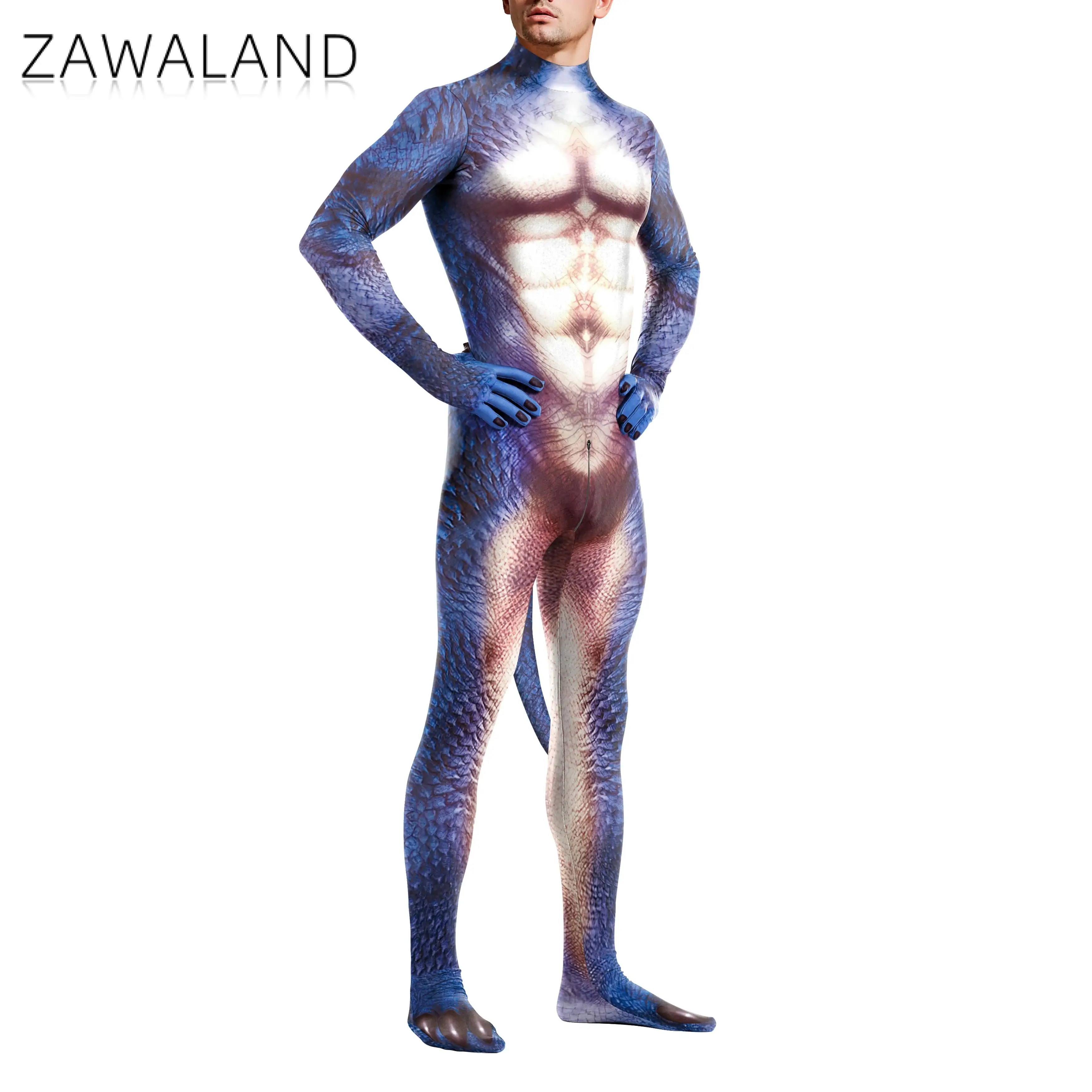 Мужские костюмы Zawaland, змея – обзор и цена Summer Vacation Clothing Men