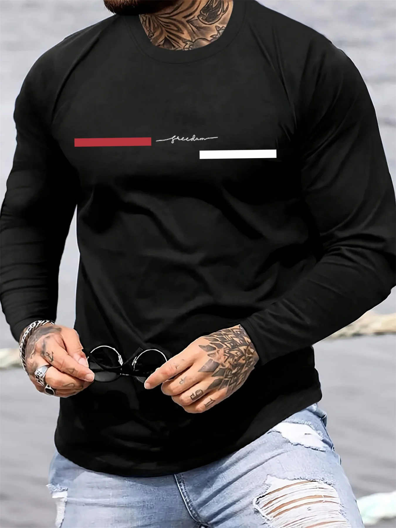 Мужская футболка Red Black Lin – обзор и цена Summer Clothing Line