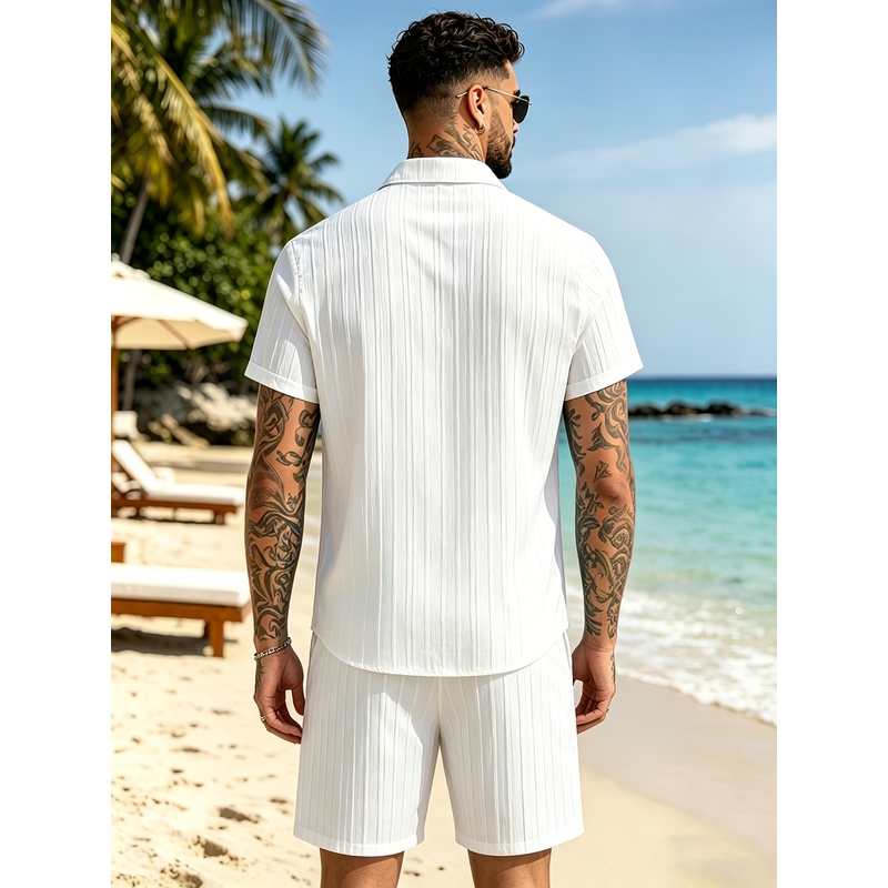 Мужской летний повседневный ко – обзор и цена Summer Vacation Clothing Men