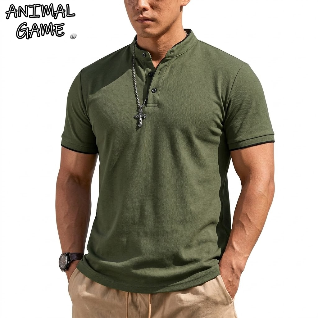 Летняя мужская футболка-поло с – обзор и цена Summer Clothing For Young Men